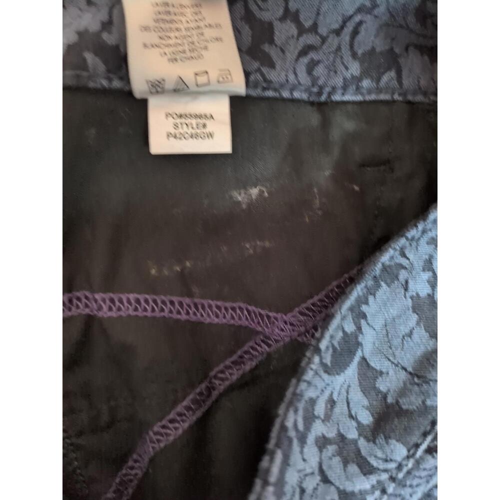NYDJ Jeans Womens 4P Petite Moody Floral Print Legging Elegant Classic Timeless - Picture 9 of 11